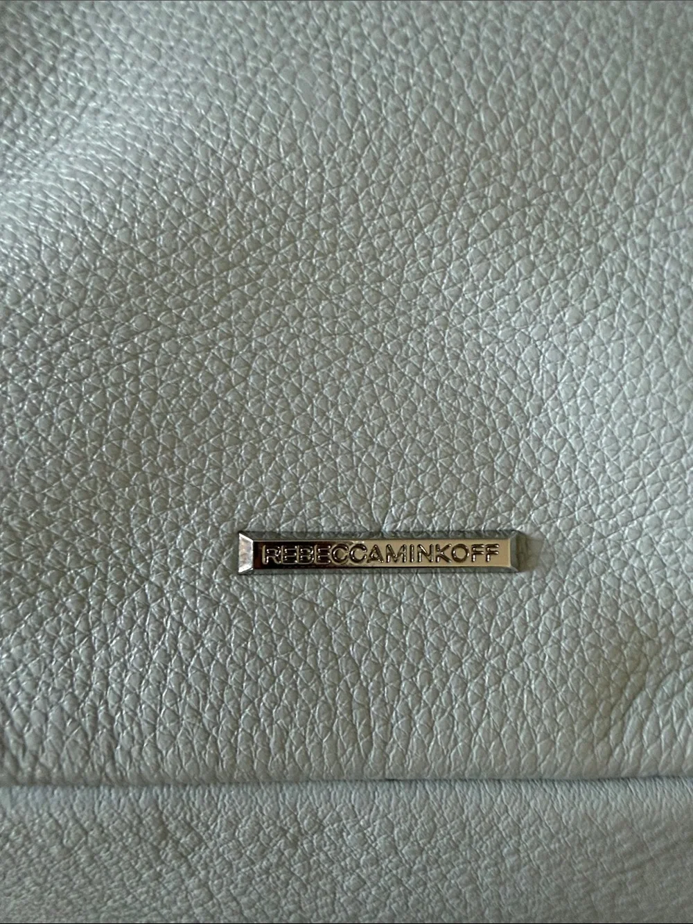 Rebecca Minkoff Ice Grey Pebbled Leather Medium Julian Backpack - NWT - Picture 5 of 6